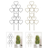 Maxbell 2 Pieces Plant Trellis Metal Garden Trellis for Potted Plants Pothos Jasmine Black