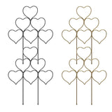 Maxbell 2 Pieces Plant Trellis Metal Garden Trellis for Potted Plants Pothos Jasmine Black