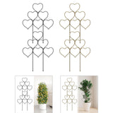 Maxbell 2 Pieces Plant Trellis Metal Garden Trellis for Potted Plants Pothos Jasmine Black