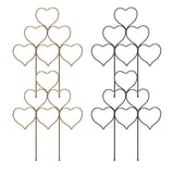 Maxbell 2 Pieces Plant Trellis Metal Garden Trellis for Potted Plants Pothos Jasmine Black