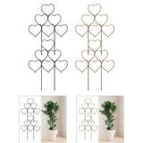 Maxbell 2 Pieces Plant Trellis Metal Garden Trellis for Potted Plants Pothos Jasmine Black