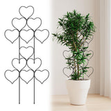 Maxbell 2 Pieces Plant Trellis Metal Garden Trellis for Potted Plants Pothos Jasmine Black