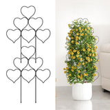 Maxbell 2 Pieces Plant Trellis Metal Garden Trellis for Potted Plants Pothos Jasmine Black