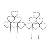 Maxbell 2 Pieces Plant Trellis Metal Garden Trellis for Potted Plants Pothos Jasmine Black