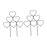 Maxbell 2 Pieces Plant Trellis Metal Garden Trellis for Potted Plants Pothos Jasmine Black