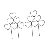 Maxbell 2 Pieces Plant Trellis Metal Garden Trellis for Potted Plants Pothos Jasmine Black