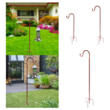 Maxbell Shepherds Hook Outdoor Garden Hook for Wind Chimes Plant Baskets Bird Feeder 80cm height
