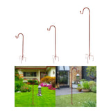 Maxbell Shepherds Hook Outdoor Garden Hook for Wind Chimes Plant Baskets Bird Feeder 80cm height
