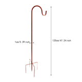 Maxbell Shepherds Hook Outdoor Garden Hook for Wind Chimes Plant Baskets Bird Feeder 120cm height