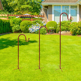 Maxbell Shepherds Hook Outdoor Garden Hook for Wind Chimes Plant Baskets Bird Feeder 120cm height