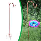 Maxbell Shepherds Hook Outdoor Garden Hook for Wind Chimes Plant Baskets Bird Feeder 160cm height