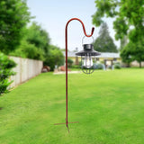 Maxbell Shepherds Hook Outdoor Garden Hook for Wind Chimes Plant Baskets Bird Feeder 160cm height