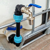 Maxbell Gallon IBC Tote Hose Adapter with Faucet Valve Replacement IBC Tote Fittings