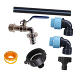 Maxbell Gallon IBC Tote Hose Adapter with Faucet Valve Replacement IBC Tote Fittings