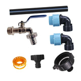 Maxbell Gallon IBC Tote Hose Adapter with Faucet Valve Replacement IBC Tote Fittings