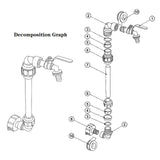 Maxbell Water Tank Fittings Professional Valve Replacement Upgrade Tote Fittings