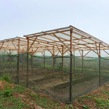 Maxbell Garden Netting Barrier 2.4M Width Row Cover for Raised Beds Blueberry Bushes Length 4M Green