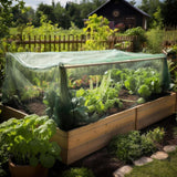 Maxbell Garden Netting Barrier 2.4M Width Row Cover for Raised Beds Blueberry Bushes Length 4M Green