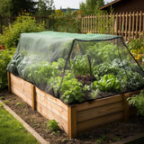 Maxbell Garden Netting Barrier 2.4M Width Row Cover for Raised Beds Blueberry Bushes Length 6M Green