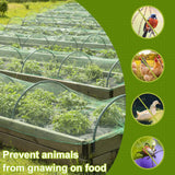 Maxbell Garden Netting Barrier 2.4M Width Row Cover for Raised Beds Blueberry Bushes Length 6M Green