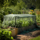 Maxbell Garden Netting Barrier 2.4M Width Row Cover for Raised Beds Blueberry Bushes Length 6M Green