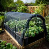 Maxbell Garden Netting Barrier 2.4M Width Row Cover for Raised Beds Blueberry Bushes Length 4M Black
