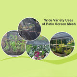 Maxbell Garden Netting Barrier 2.4M Width Row Cover for Raised Beds Blueberry Bushes Length 4M Black