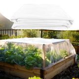 Maxbell Garden Netting Barrier 2.4M Width Row Cover for Raised Beds Blueberry Bushes Length 4M White
