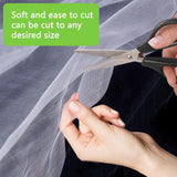 Maxbell Garden Netting Barrier 2.4M Width Row Cover for Raised Beds Blueberry Bushes Length 6M White