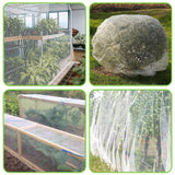 Maxbell Garden Netting Barrier 2.4M Width Row Cover for Raised Beds Blueberry Bushes Length 6M White
