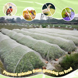 Maxbell Garden Netting Barrier 2.4M Width Row Cover for Raised Beds Blueberry Bushes Length 6M White
