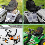 Maxbell Lawn Mower Seat Cover Comfortable Sturdy Heavy Duty for 12.5''-14'' Backrest Gray