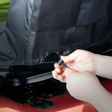 Maxbell Lawn Mower Seat Cover Comfortable Sturdy Heavy Duty for 12.5''-14'' Backrest Gray