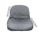 Maxbell Lawn Mower Seat Cover Comfortable Sturdy Heavy Duty for 12.5''-14'' Backrest Gray