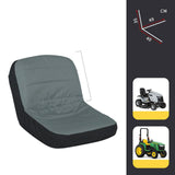 Maxbell Lawn Mower Seat Cover Comfortable Sturdy Heavy Duty for 12.5''-14'' Backrest Gray