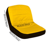 Maxbell Lawn Mower Seat Cover Comfortable Sturdy Heavy Duty for 12.5''-14'' Backrest Yellow