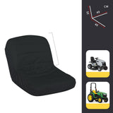 Maxbell Lawn Mower Seat Cover Comfortable Sturdy Heavy Duty for 12.5''-14'' Backrest Black