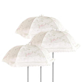 Maxbell 3x Plant Umbrellas Decor Garden Umbrellas for Potted Plants Backyard Outdoor