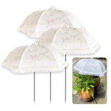 Maxbell 3x Plant Umbrellas Decor Garden Umbrellas for Potted Plants Backyard Outdoor