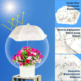 Maxbell 3x Plant Umbrellas Decor Garden Umbrellas for Potted Plants Backyard Outdoor