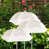 Maxbell 3x Plant Umbrellas Decor Garden Umbrellas for Potted Plants Backyard Outdoor