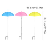 Maxbell Plant Umbrellas Decorative Sun Protection for Backyard Potted Plants Outdoor 3 Pieces