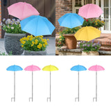 Maxbell Plant Umbrellas Decorative Sun Protection for Backyard Potted Plants Outdoor 3 Pieces