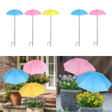 Maxbell Plant Umbrellas Decorative Sun Protection for Backyard Potted Plants Outdoor 3 Pieces