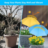 Maxbell Plant Umbrellas Decorative Sun Protection for Backyard Potted Plants Outdoor 3 Pieces