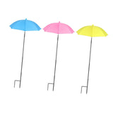 Maxbell Plant Umbrellas Decorative Sun Protection for Backyard Potted Plants Outdoor 3 Pieces