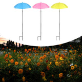 Maxbell Plant Umbrellas Decorative Sun Protection for Backyard Potted Plants Outdoor 3 Pieces