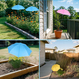 Maxbell Plant Umbrellas Decorative Sun Protection for Backyard Potted Plants Outdoor 3 Pieces