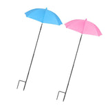 Maxbell Plant Umbrellas Decorative Sun Protection for Backyard Potted Plants Outdoor 2 Pieces