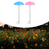 Maxbell Plant Umbrellas Decorative Sun Protection for Backyard Potted Plants Outdoor 2 Pieces